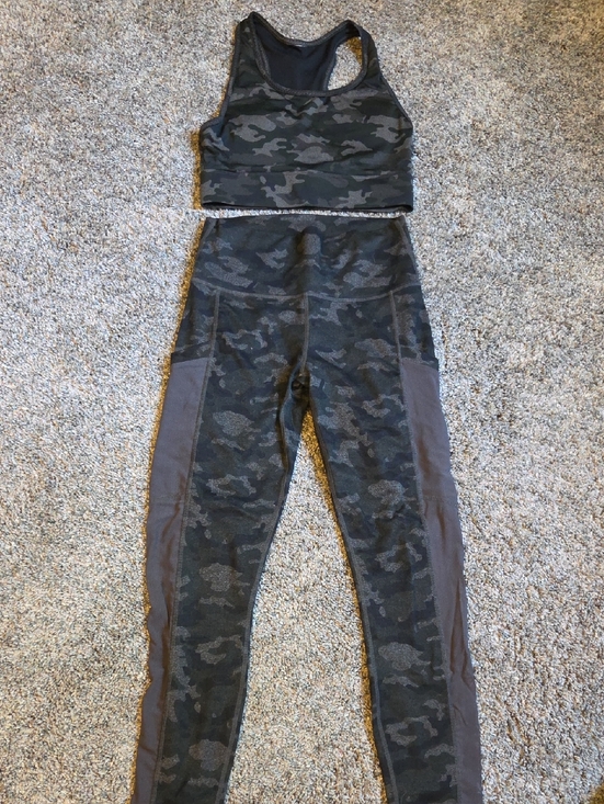 Fabletics Pants - Fabletics Green & Black Camo High-Waist Leggings